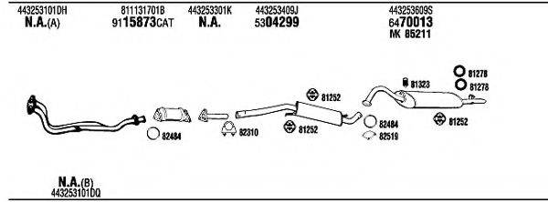 WALKER AD62148 Система випуску ОГ