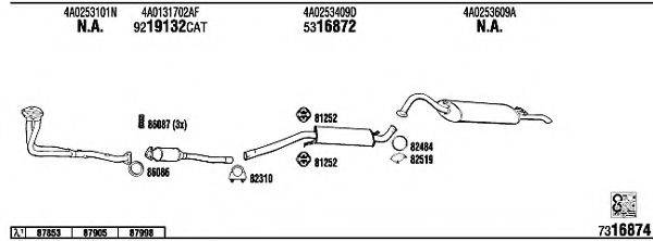 WALKER AD62178B Система випуску ОГ