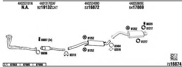 WALKER AD62188B Система випуску ОГ