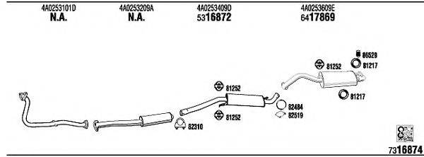 WALKER AD62195 Система випуску ОГ