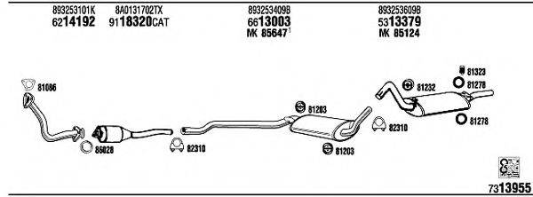 WALKER AD80015 Система випуску ОГ