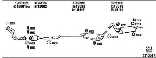 WALKER AD80452 Система випуску ОГ