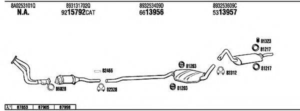 WALKER AD90010B Система випуску ОГ