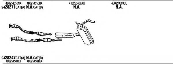 WALKER ADH16006 Система випуску ОГ