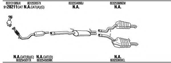 WALKER ADH16885A Система випуску ОГ