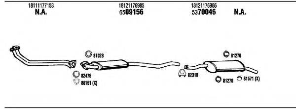 WALKER BW51820 Система випуску ОГ