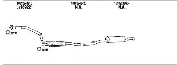 WALKER BW98111B Система випуску ОГ