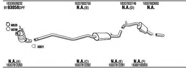 WALKER BWH17931BA Система випуску ОГ