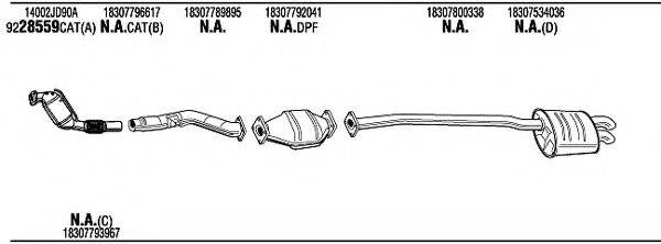 WALKER BWK17292B Система випуску ОГ