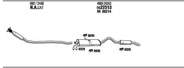 WALKER CH70010 Система випуску ОГ