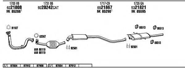 WALKER CI16028 Система випуску ОГ