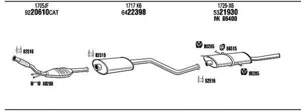 WALKER CI16080 Система випуску ОГ