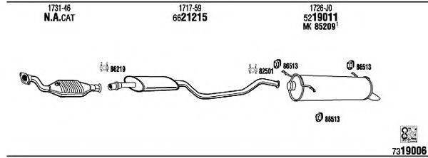 WALKER CI55011 Система випуску ОГ