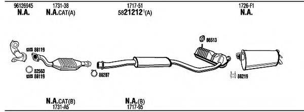 WALKER CI78022 Система випуску ОГ