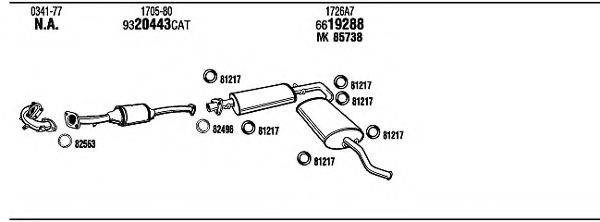 WALKER CI90026 Система випуску ОГ