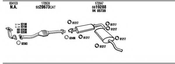 WALKER CI90030 Система випуску ОГ