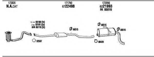 WALKER CIH05595BC Система випуску ОГ