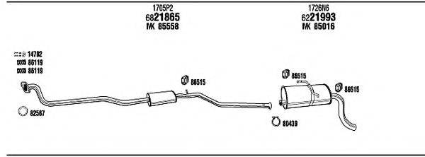 WALKER CIH05597B Система випуску ОГ