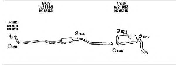 WALKER CIH05720A Система випуску ОГ