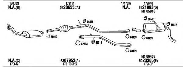 WALKER CIH14443CB Система випуску ОГ