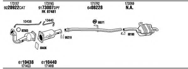 WALKER CIH16729BF Система випуску ОГ