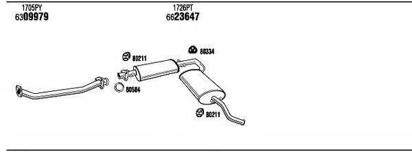 WALKER CIH16762AB Система випуску ОГ