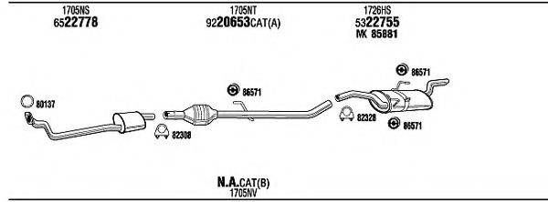 WALKER CIT13181C Система випуску ОГ