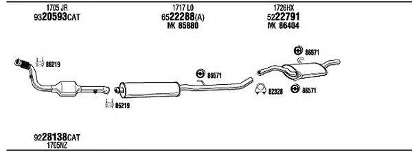 WALKER CIT15099AA Система випуску ОГ