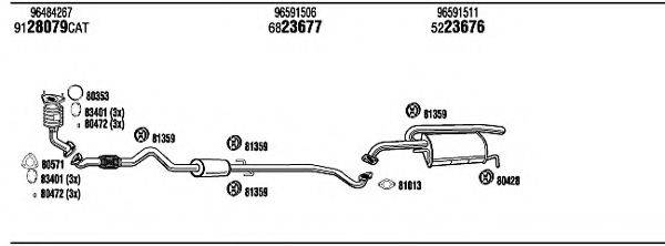 WALKER CVK00430 Система випуску ОГ