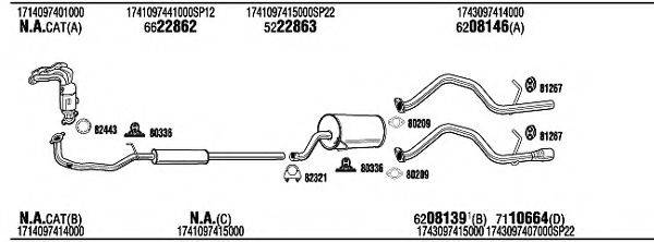 WALKER DH45001 Система випуску ОГ