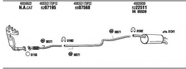 WALKER FI22001A Система випуску ОГ