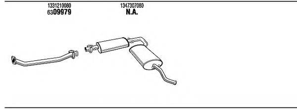 WALKER FI40140 Система випуску ОГ