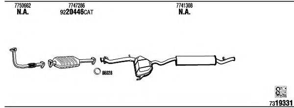 WALKER FI55054 Система випуску ОГ