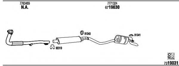 WALKER FI65007 Система випуску ОГ