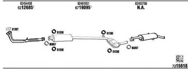 WALKER FI80011 Система випуску ОГ