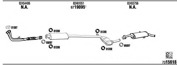 WALKER FI80012 Система випуску ОГ