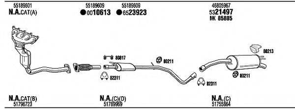 WALKER FIH17907 Система випуску ОГ