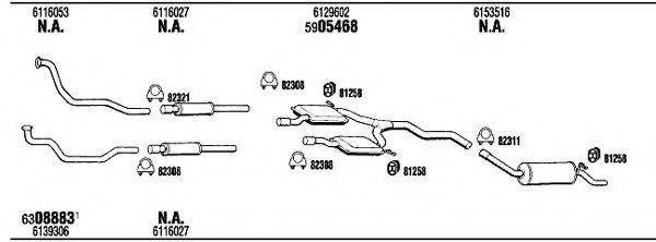 WALKER FO31152 Система випуску ОГ