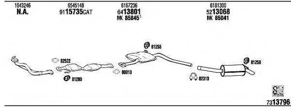 WALKER FO31174A Система випуску ОГ