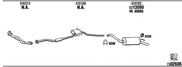 WALKER FO55238 Система випуску ОГ