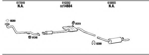 WALKER FO60430 Система випуску ОГ