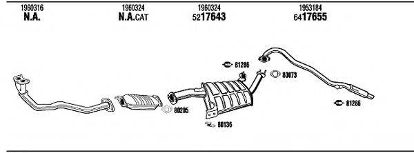 WALKER FO76006 Система випуску ОГ