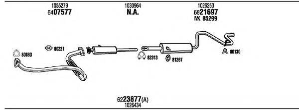 WALKER FO80157B Система випуску ОГ