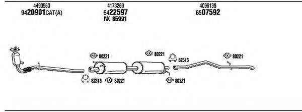 WALKER FO80163B Система випуску ОГ