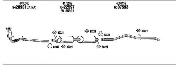 WALKER FO80164B Система випуску ОГ