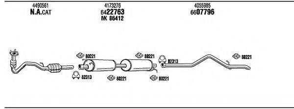 WALKER FO80176A Система випуску ОГ