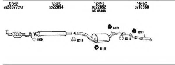 WALKER FOH18518A Система випуску ОГ