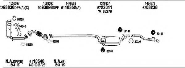 WALKER FOH18934BA Система випуску ОГ