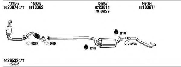 WALKER FOH18956A Система випуску ОГ