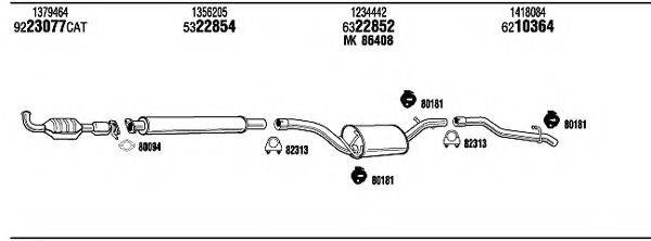 WALKER FOH18959A Система випуску ОГ